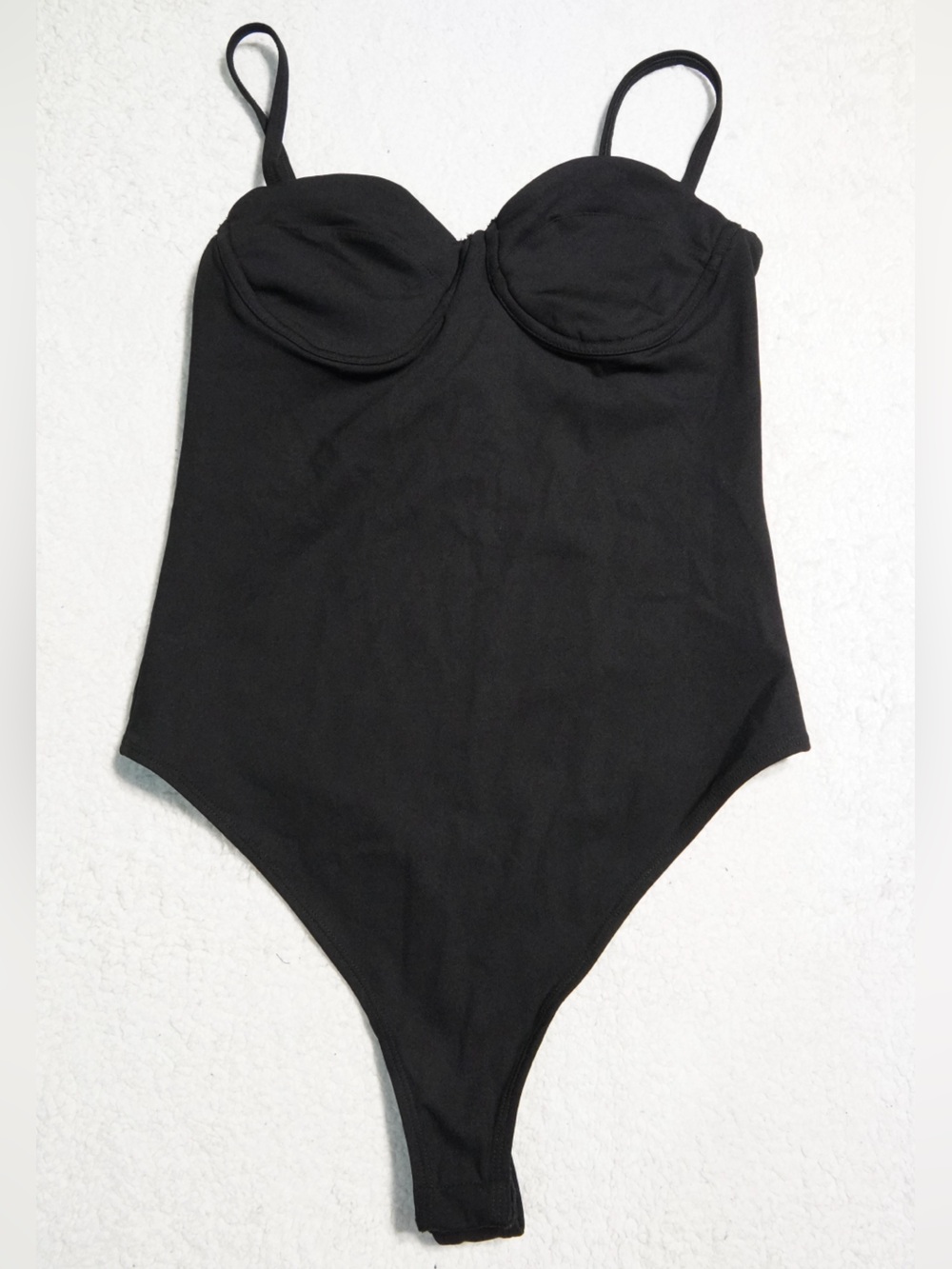 Anine Bing Sport Black One-Piece Bodysuit Size M